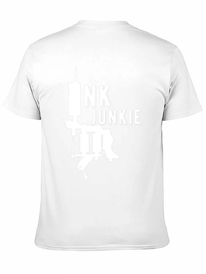 Camiseta Negra Ink Junkie para Amantes del Tatuaje