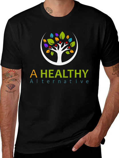 Camiseta Negra A Healthy Alternative