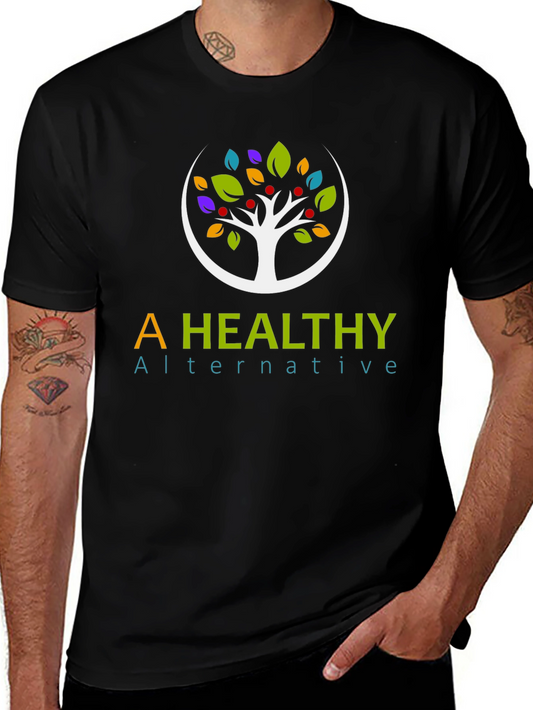 Camiseta Negra A Healthy Alternative