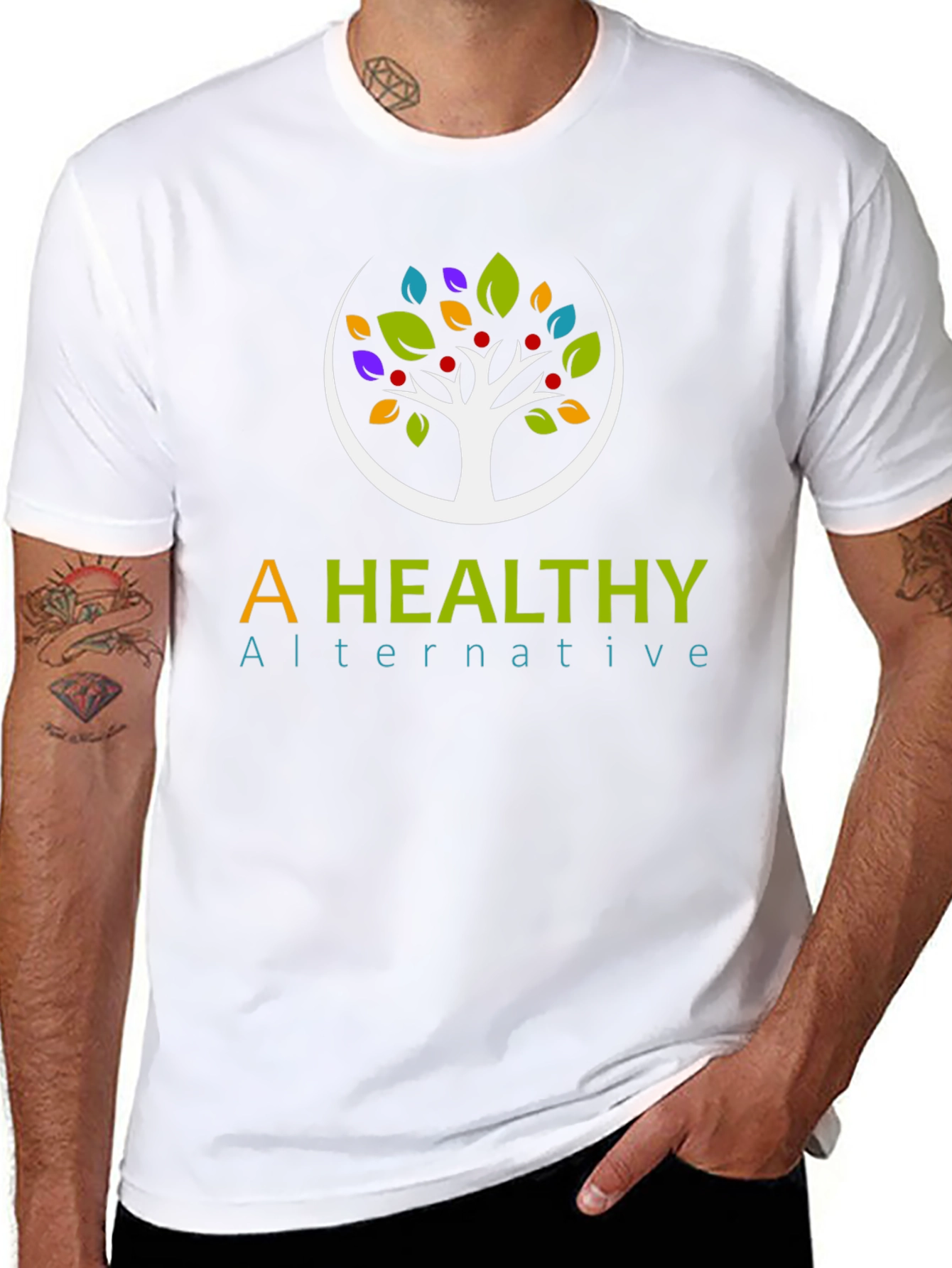 Camiseta Negra A Healthy Alternative