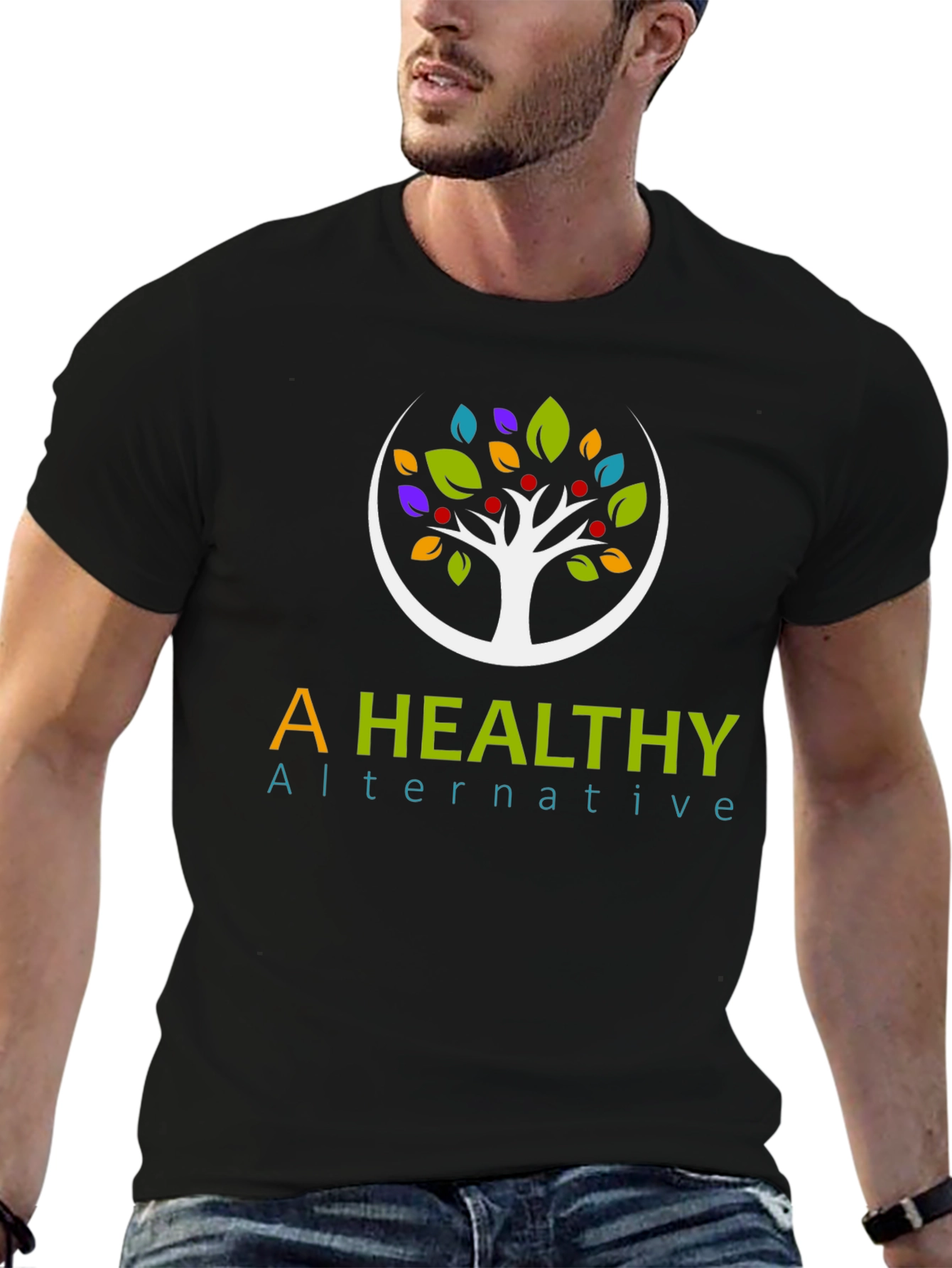 Camiseta Negra A Healthy Alternative