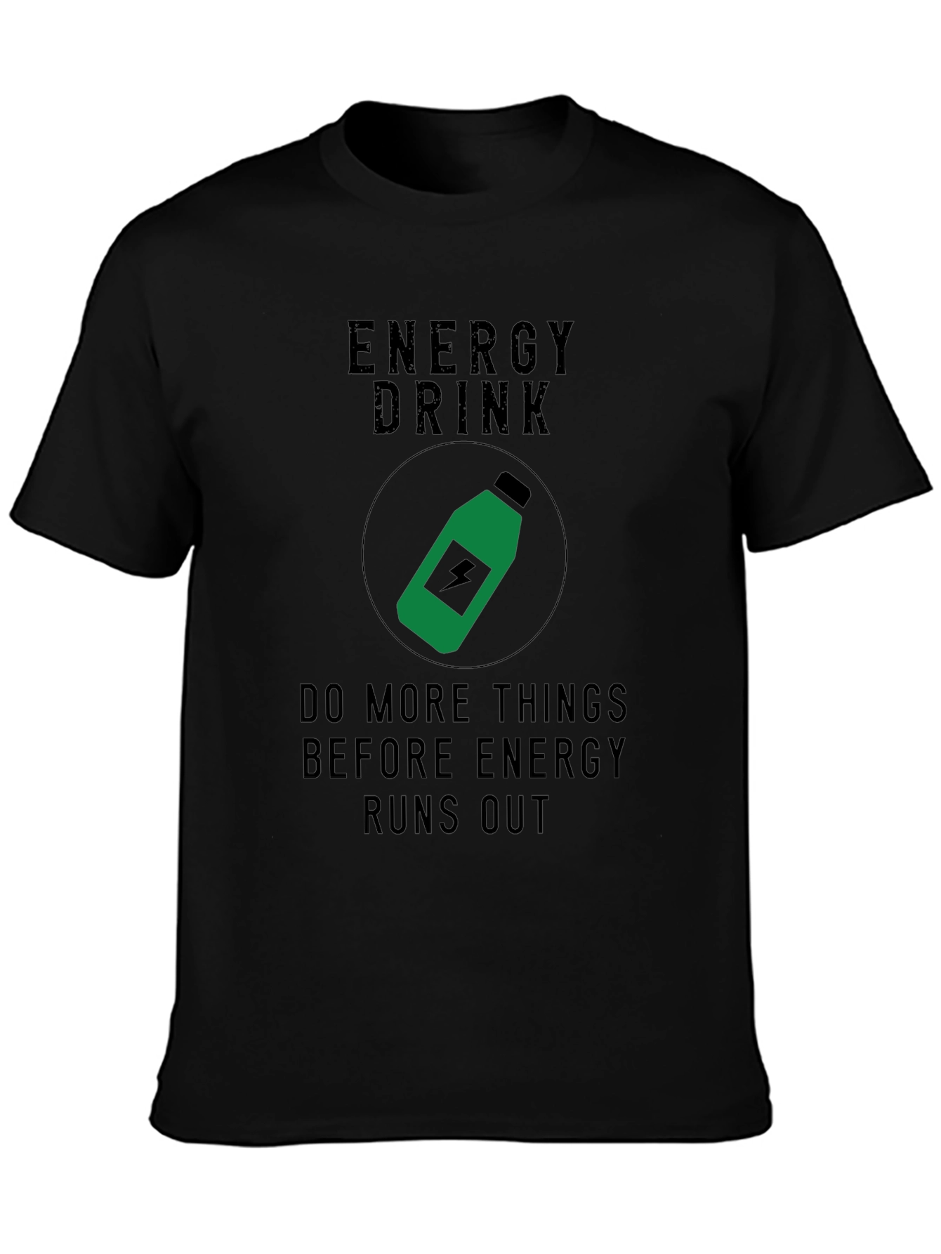 Camiseta Negra Energía Positiva