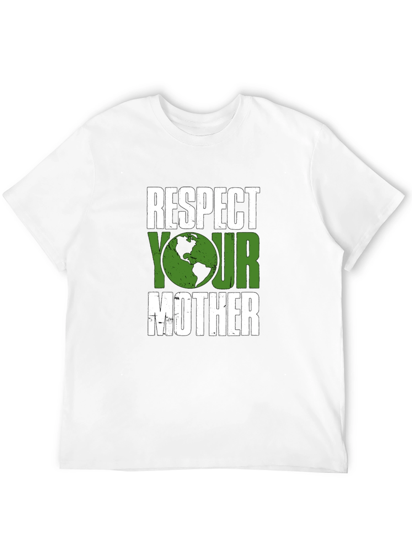 Camiseta Negra Respeta a tu Madre - Tierra