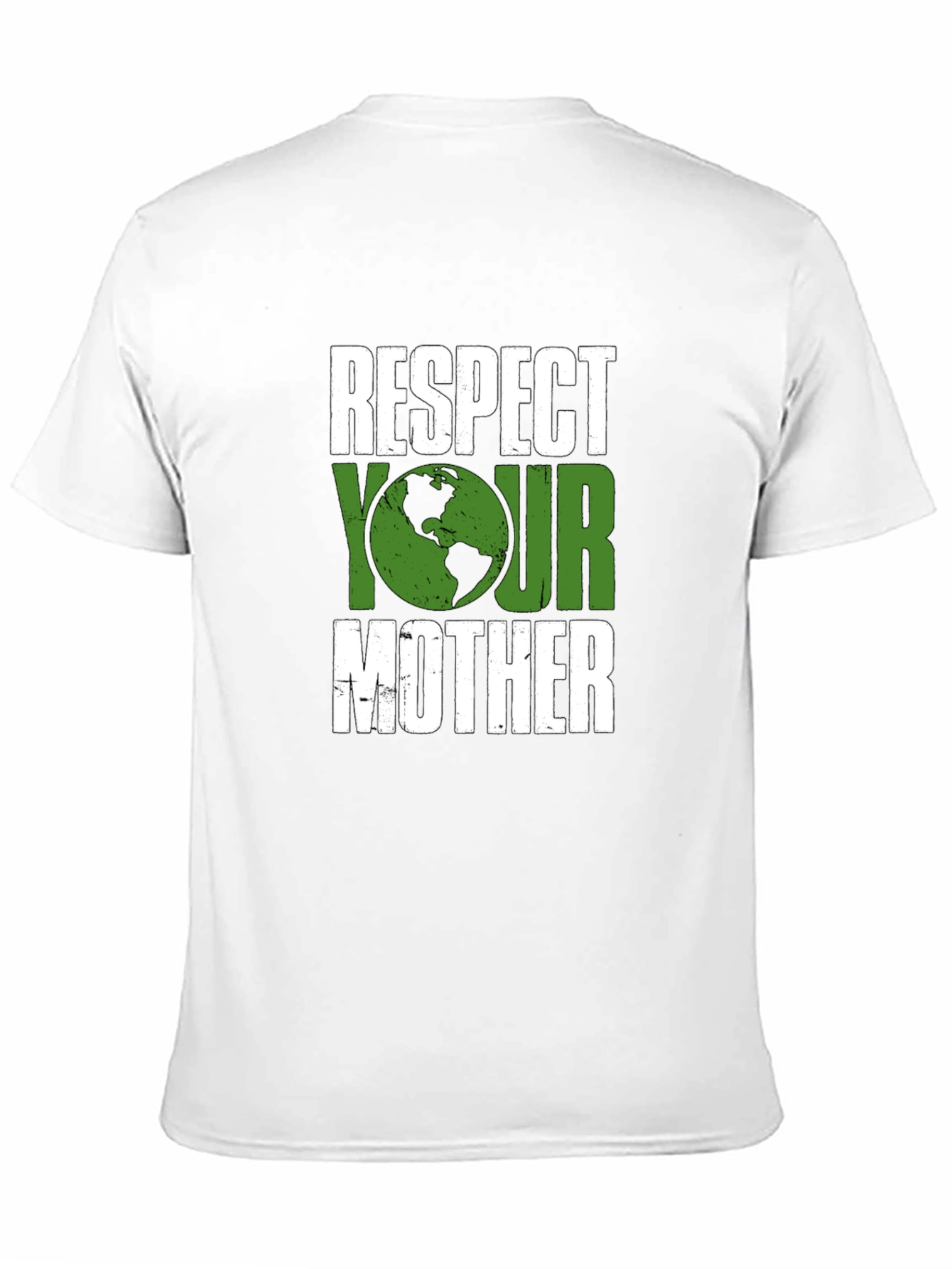 Camiseta Negra Respeta a tu Madre - Tierra