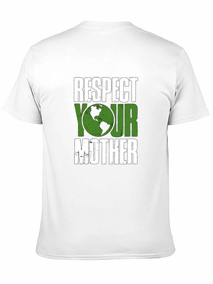 Camiseta Negra Respeta a tu Madre - Tierra