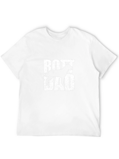 Camiseta Hombre Rott Dad Negra - Diseño Dog Lover