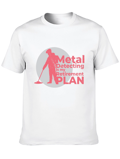 Camiseta Negra con Diseño de Detector de Metales