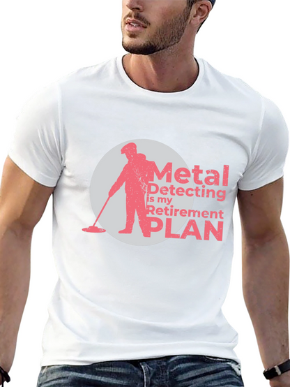Camiseta Negra con Diseño de Detector de Metales