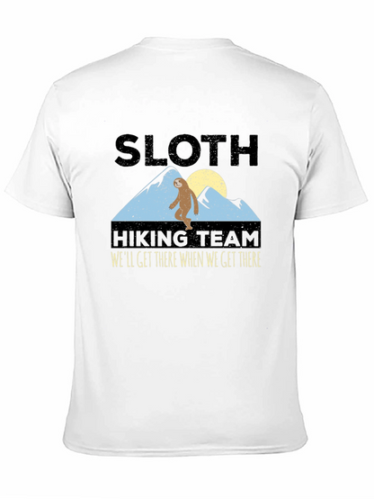 Camiseta Negra: Sloth Hiking Team