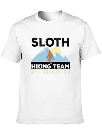 Camiseta Negra: Sloth Hiking Team