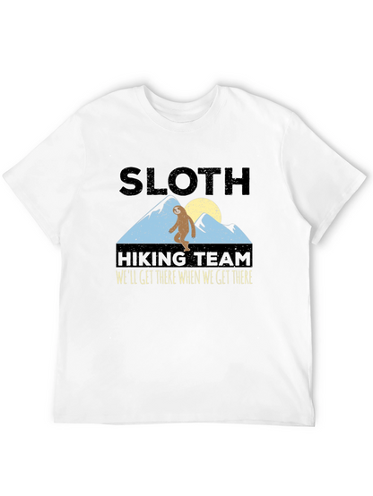 Camiseta Negra: Sloth Hiking Team