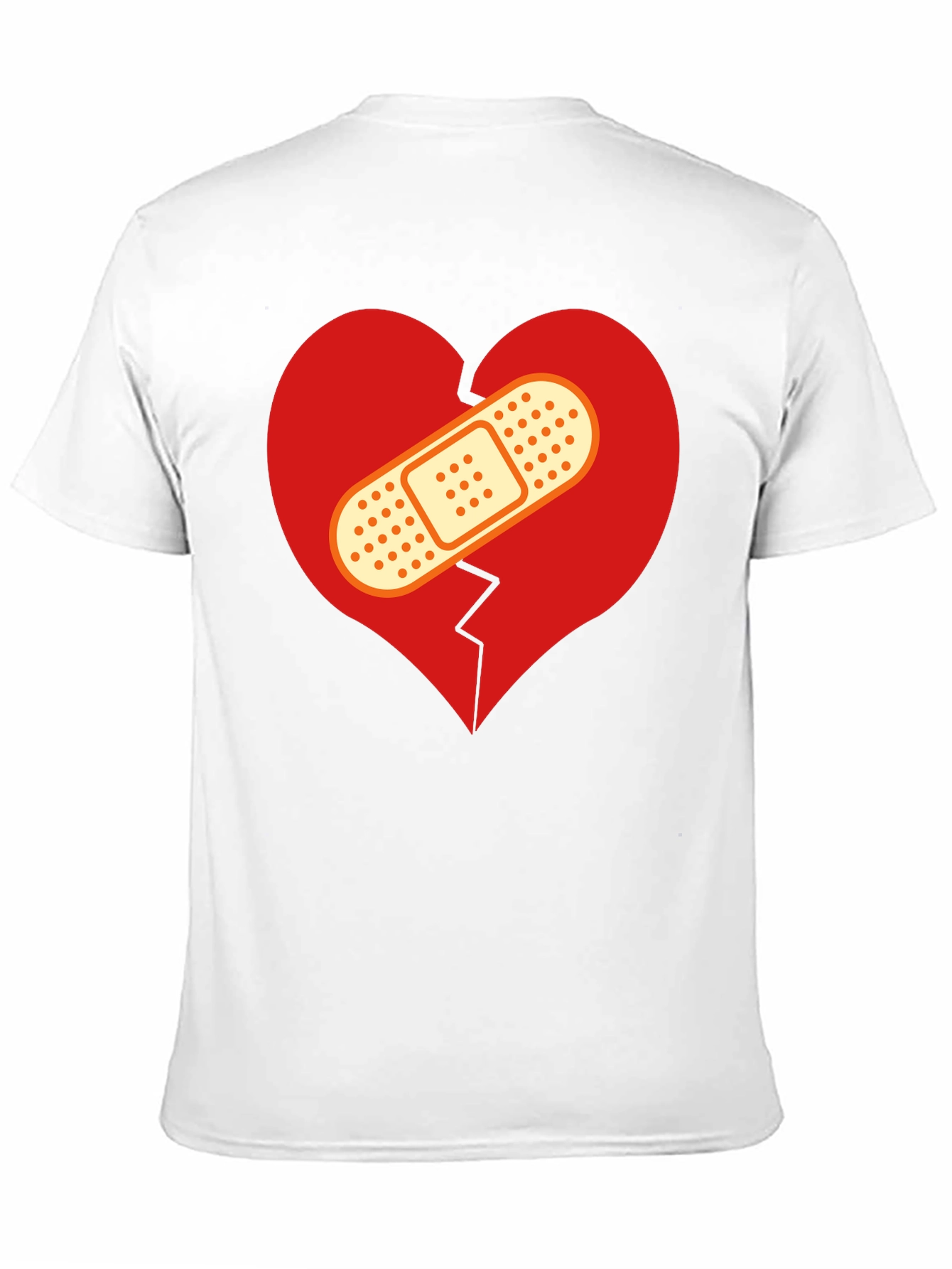 Camiseta Negra Corazón Roto Vendado
