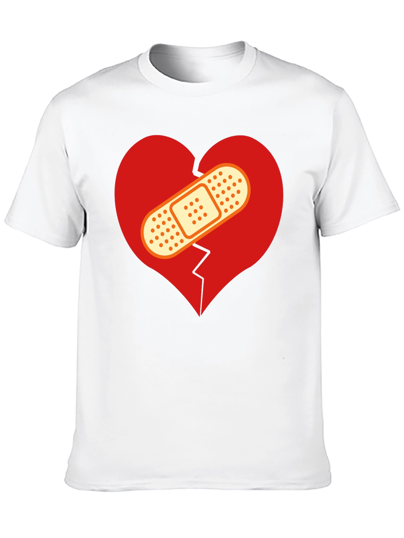 Camiseta Negra Corazón Roto Vendado