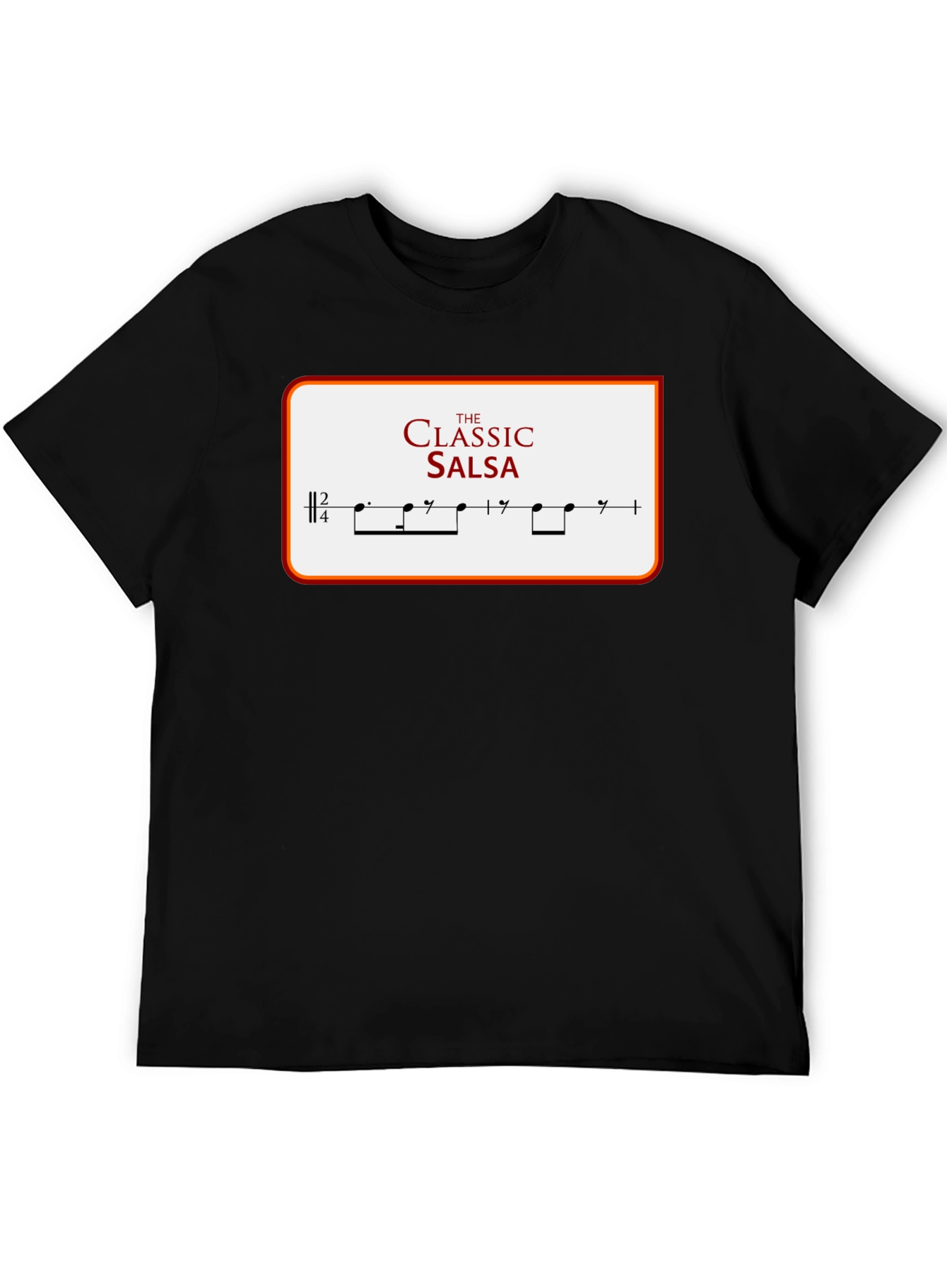 Camiseta Clásica de Salsa con Diseño Musical