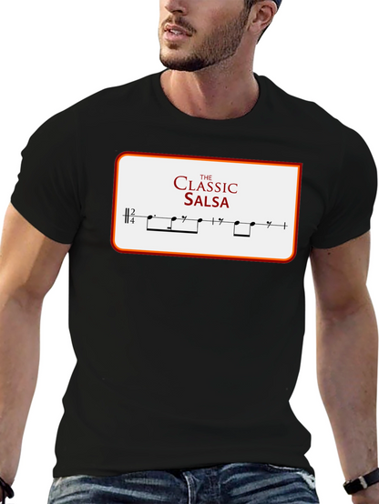 Camiseta Clásica de Salsa con Diseño Musical