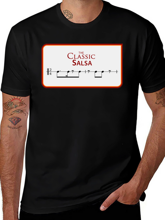 Camiseta Clásica de Salsa con Diseño Musical
