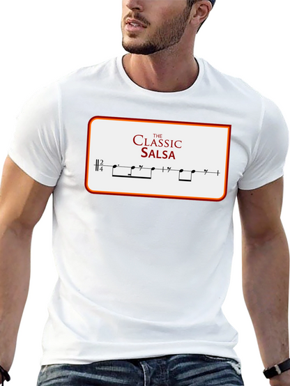Camiseta Clásica de Salsa con Diseño Musical