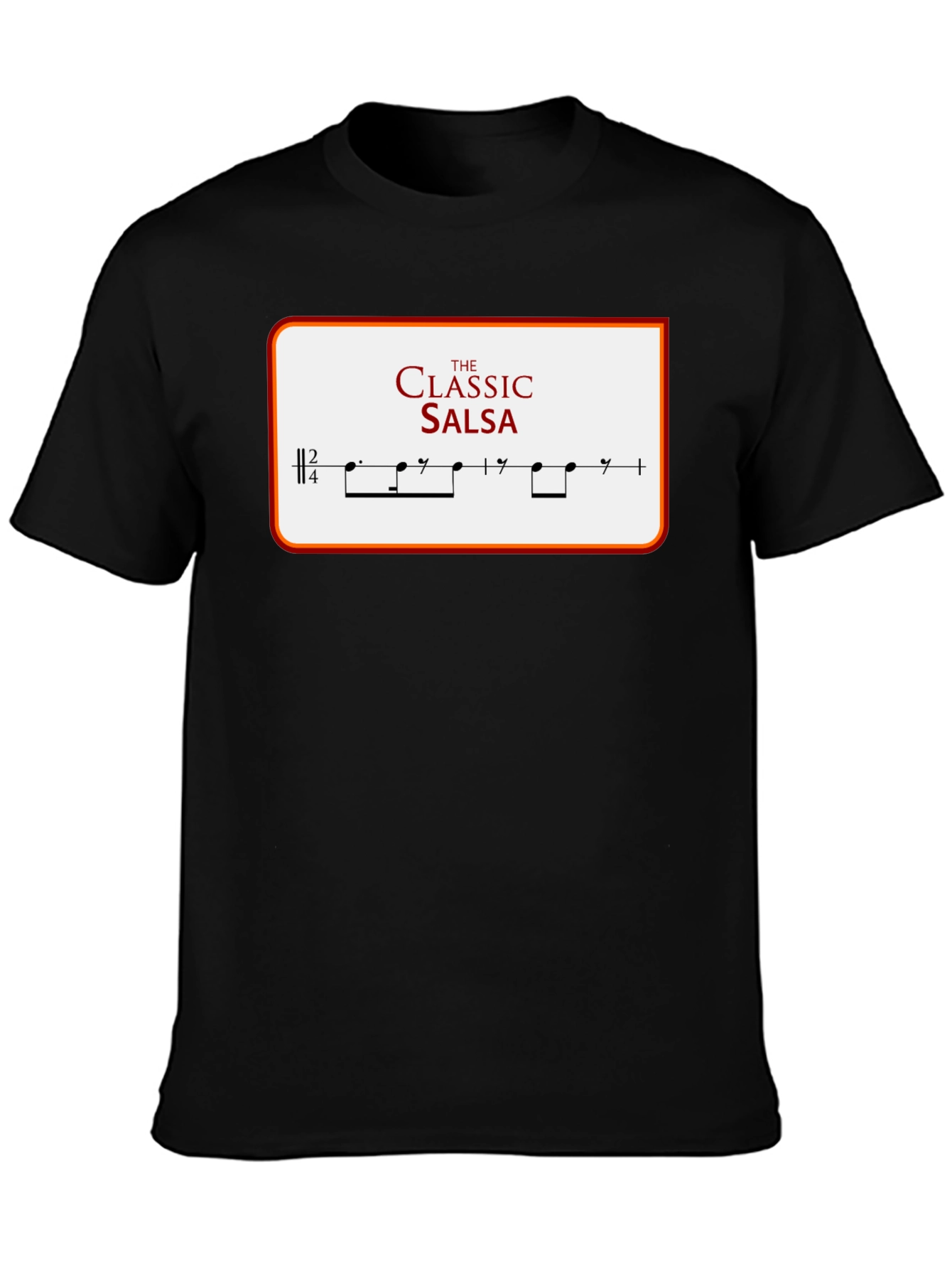 Camiseta Clásica de Salsa con Diseño Musical