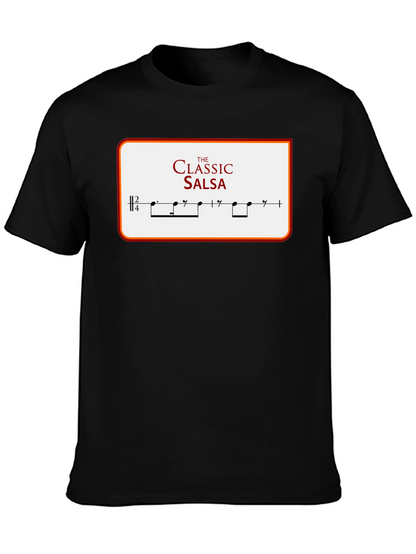 Camiseta Clásica de Salsa con Diseño Musical