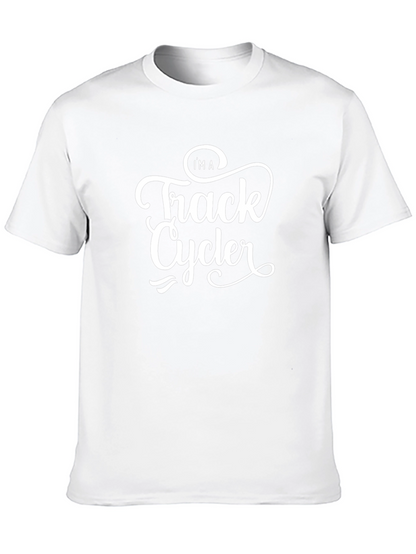 Camiseta Negra Track Cycler para Amantes del Ciclismo