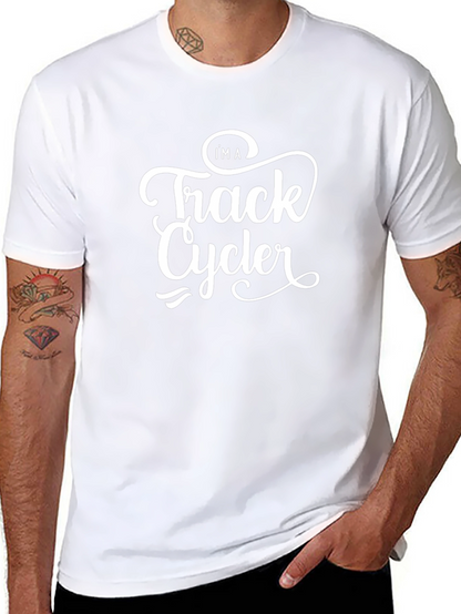 Camiseta Negra Track Cycler para Amantes del Ciclismo