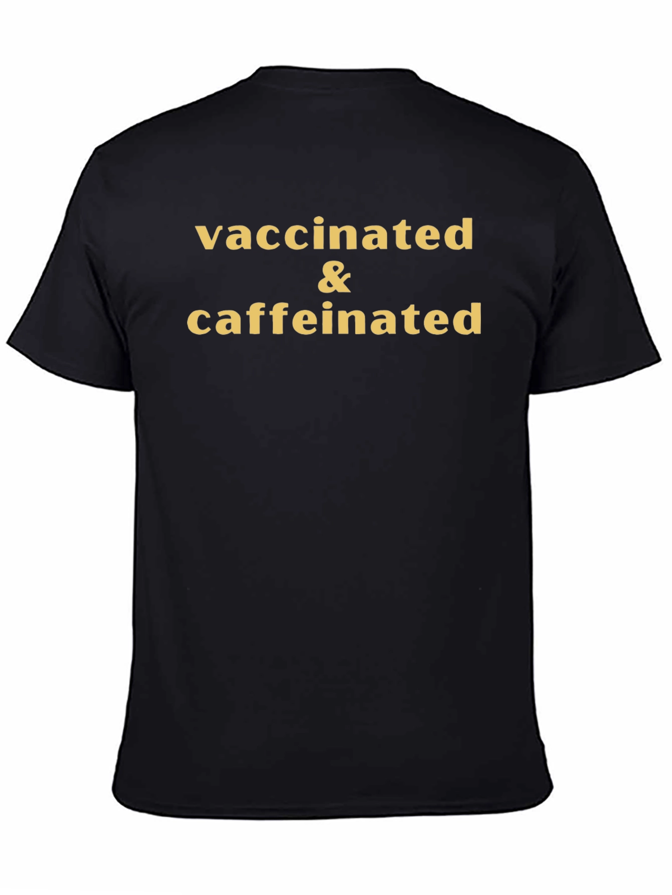 Camiseta Vacunado y Con Cafeína - Estilo Casual
