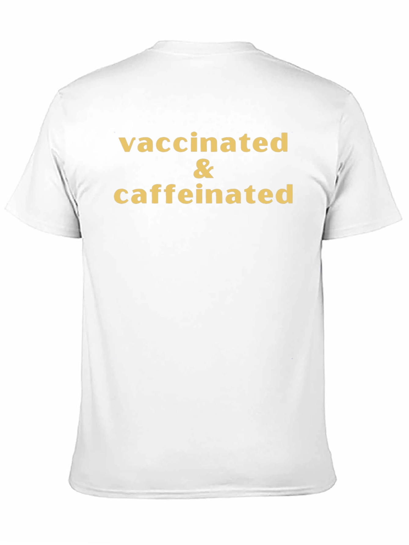 Camiseta Vacunado y Con Cafeína - Estilo Casual