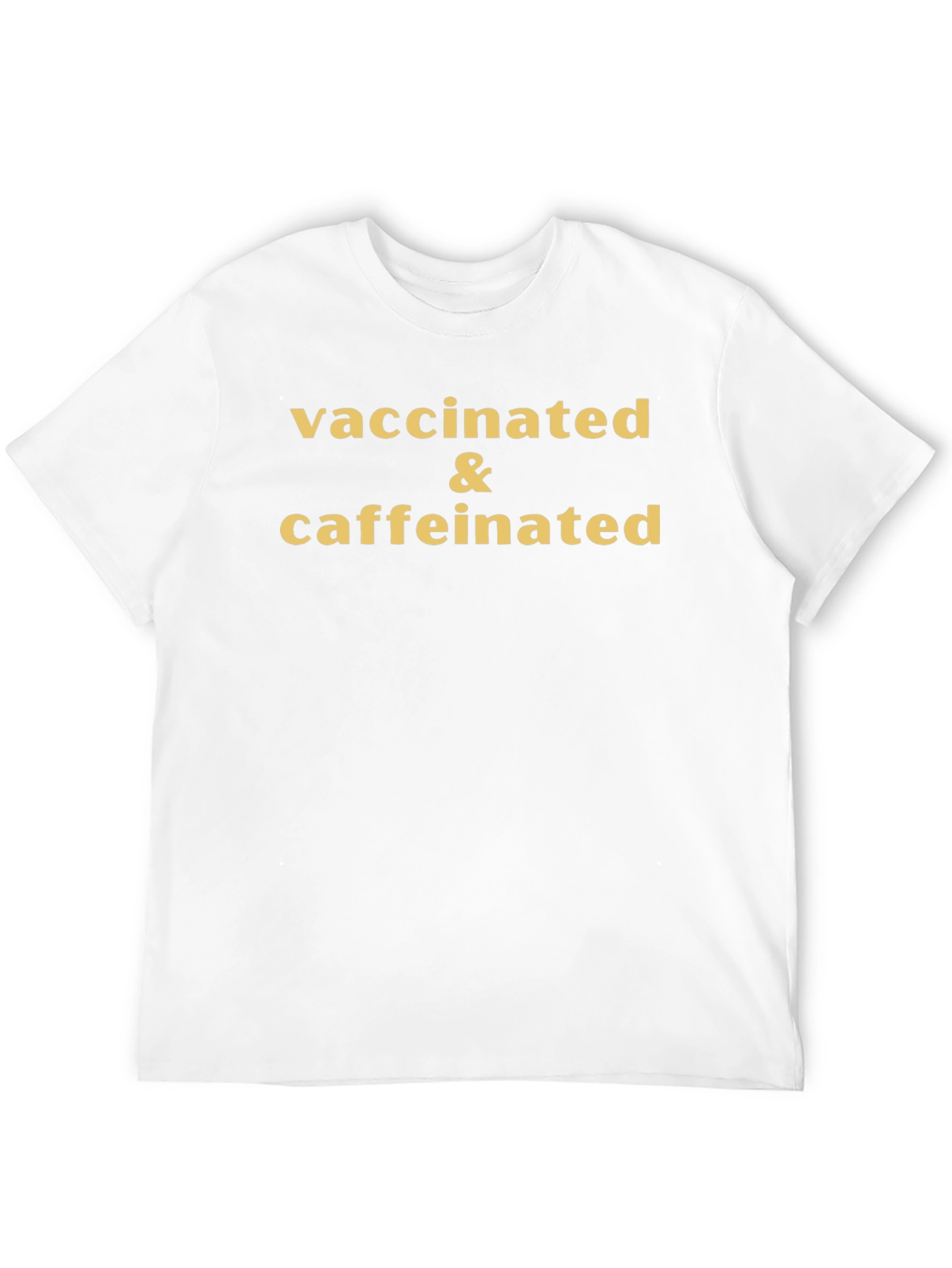 Camiseta Vacunado y Con Cafeína - Estilo Casual