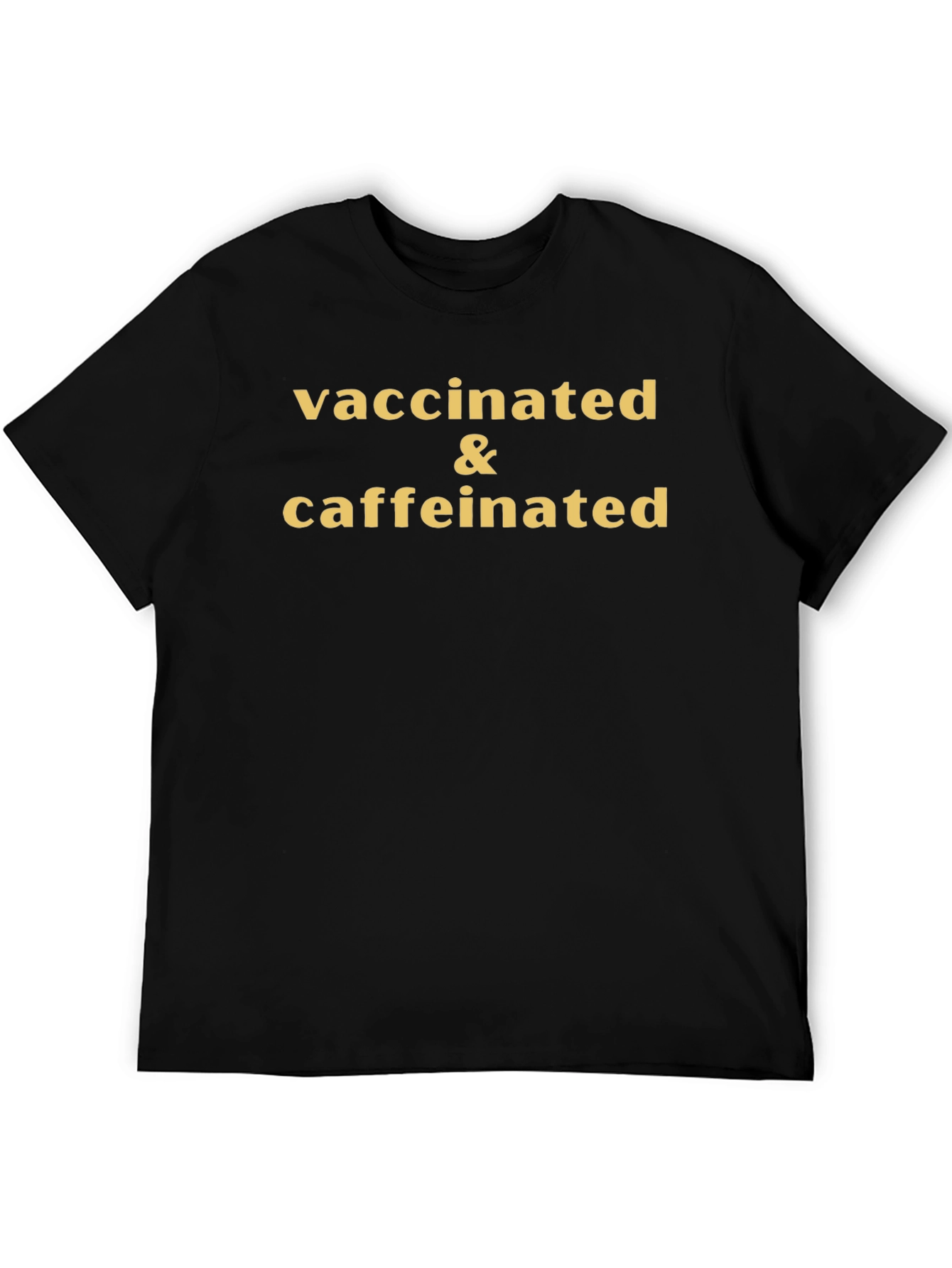 Camiseta Vacunado y Con Cafeína - Estilo Casual