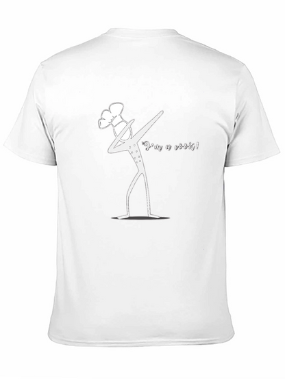 Camiseta Negra con Diseño de Chef Dab