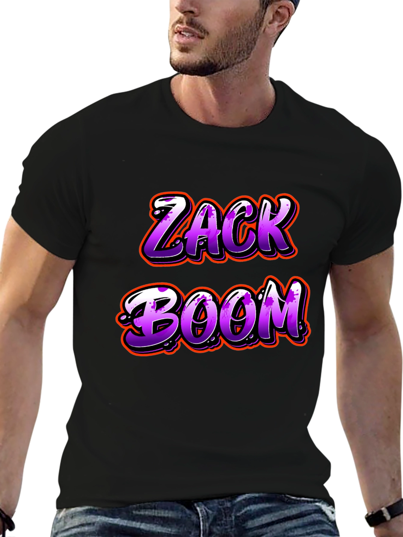 Camiseta Negra Zack Boom