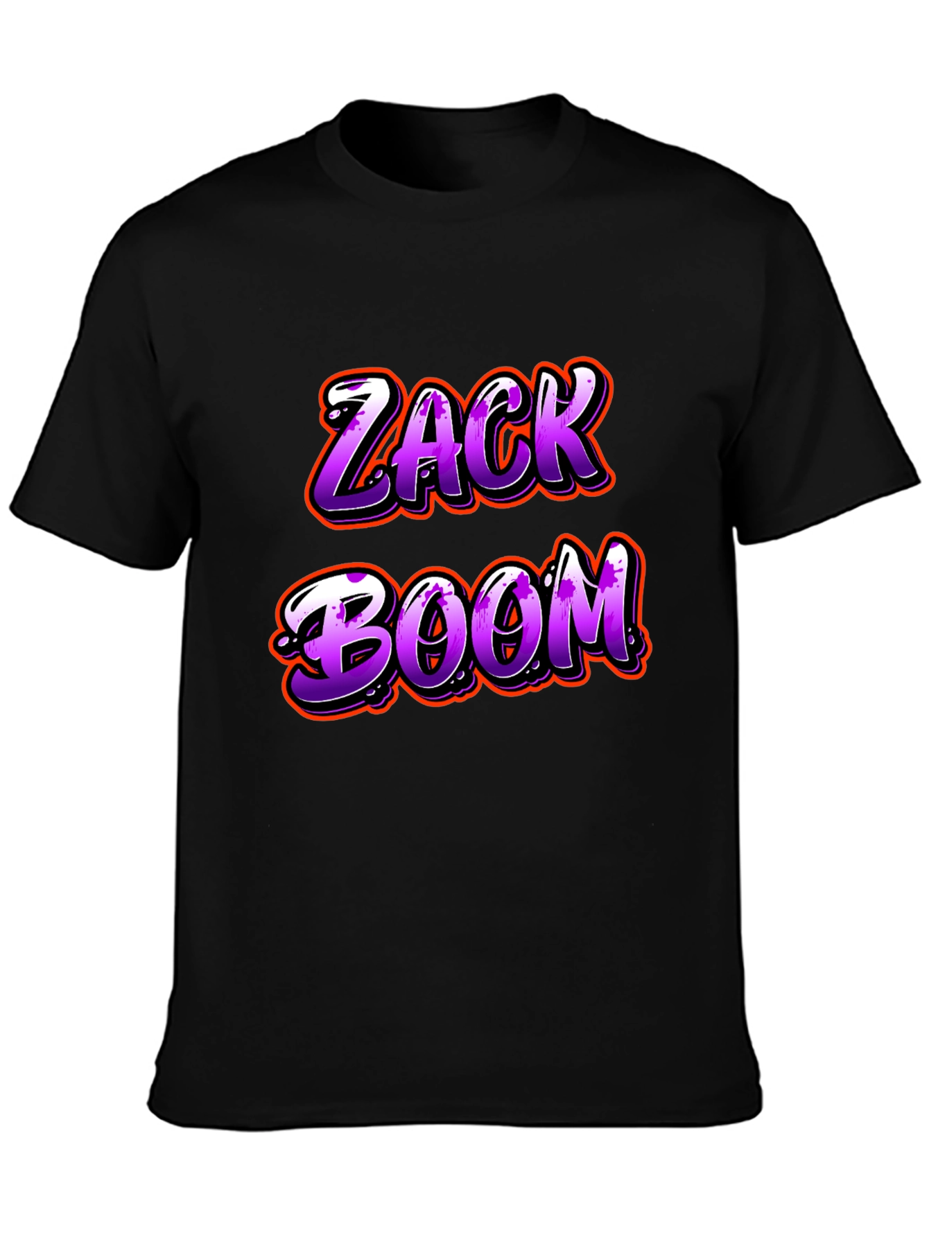 Camiseta Negra Zack Boom