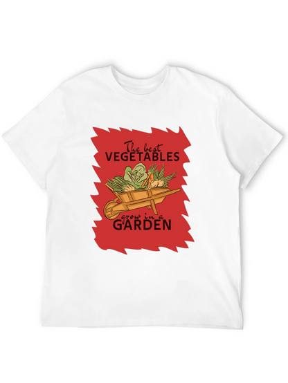 Camiseta Negra Jardinería The Best Vegetables