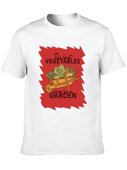 Camiseta Negra Jardinería The Best Vegetables