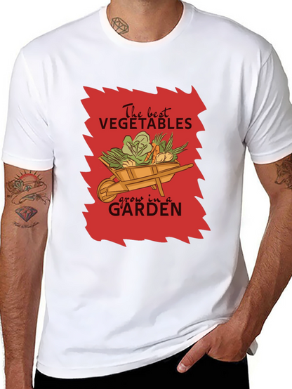 Camiseta Negra Jardinería The Best Vegetables