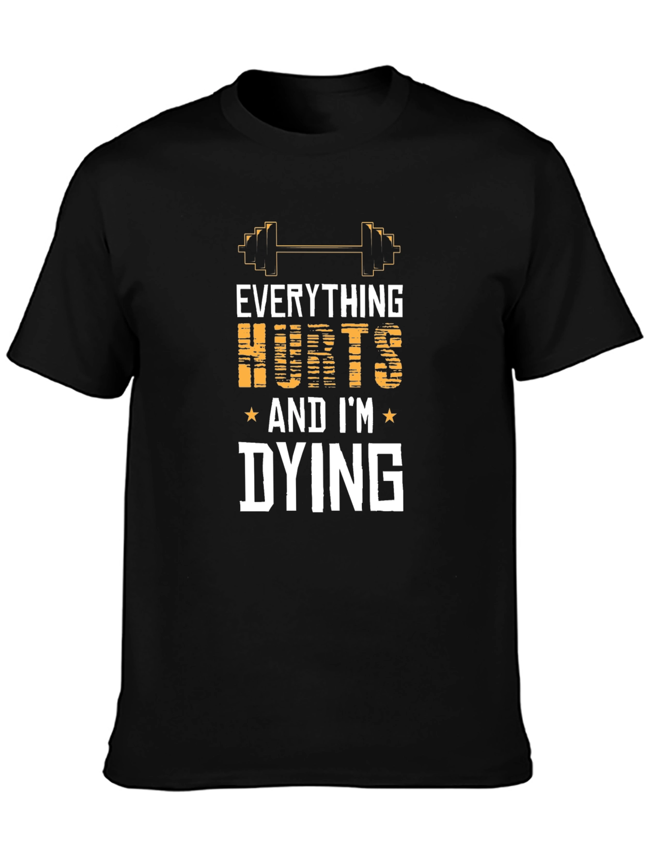 Camiseta Negra: Todo Duele ¡Me Muero!