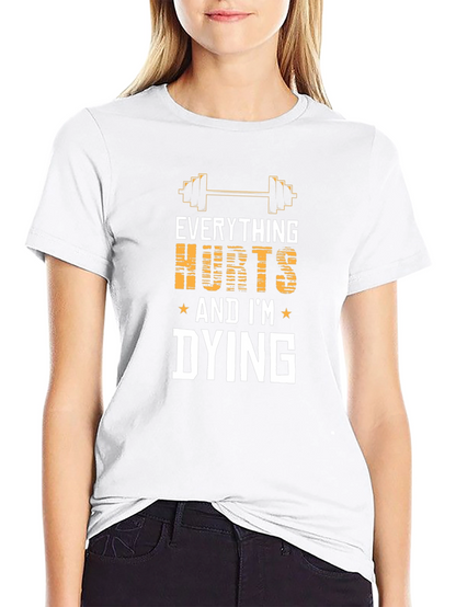 Camiseta Negra: Todo Duele ¡Me Muero!