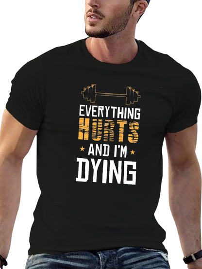 Camiseta Negra: Todo Duele ¡Me Muero!