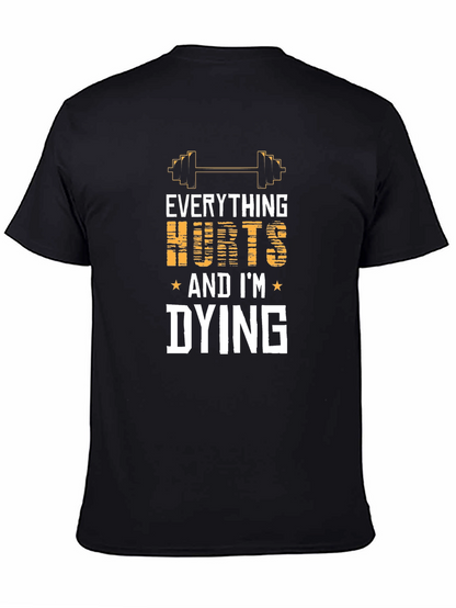 Camiseta Negra: Todo Duele ¡Me Muero!
