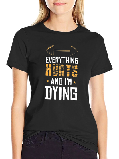 Camiseta Negra: Todo Duele ¡Me Muero!