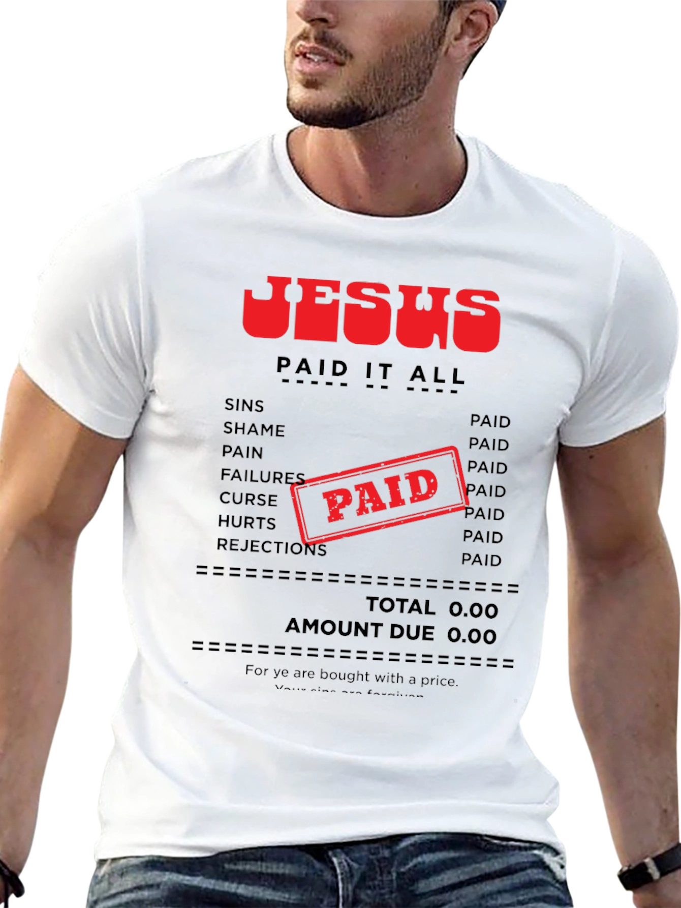 Camiseta Jesús Lo Pagó Todo - Fe Cristiana