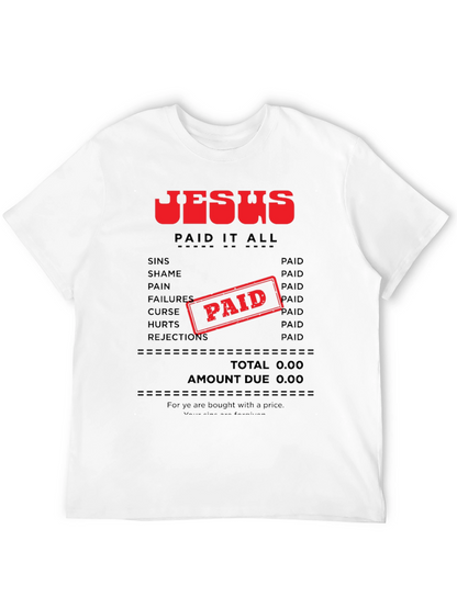 Camiseta Jesús Lo Pagó Todo - Fe Cristiana