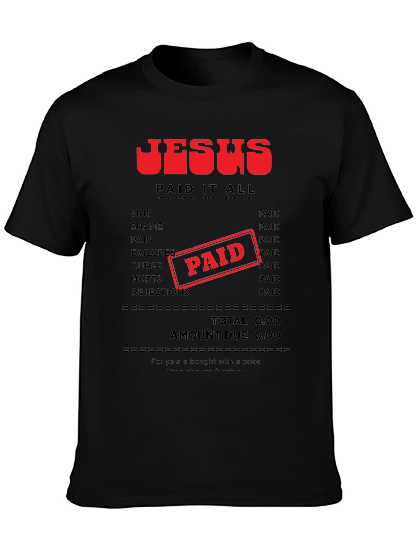 Camiseta Jesús Lo Pagó Todo - Fe Cristiana