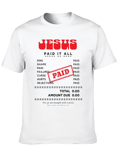 Camiseta Jesús Lo Pagó Todo - Fe Cristiana