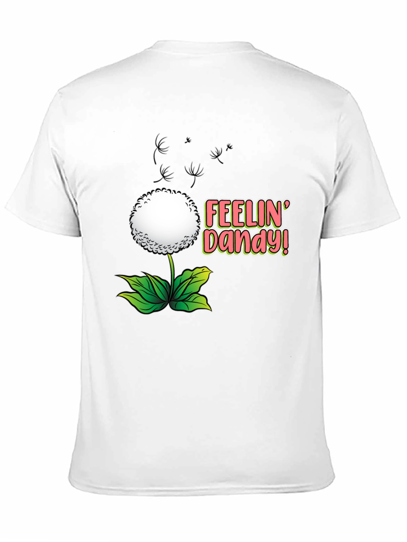 Camiseta Negra Diente de León - ¡Siente la Alegría!