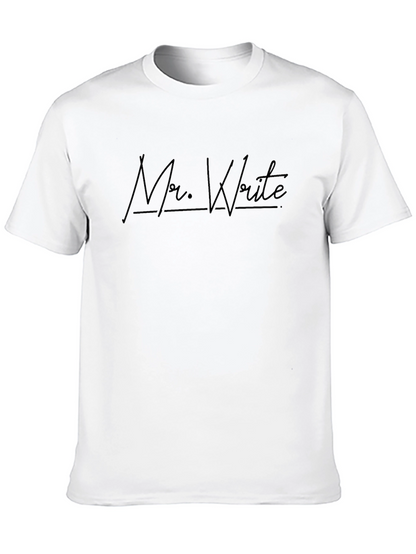Camiseta Negra Mr. Write para Hombre