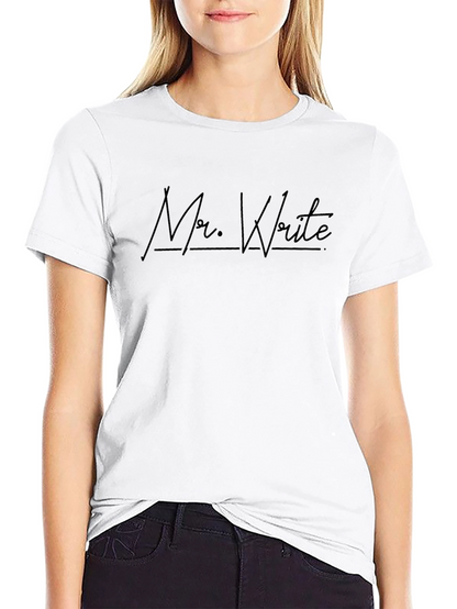 Camiseta Negra Mr. Write para Hombre