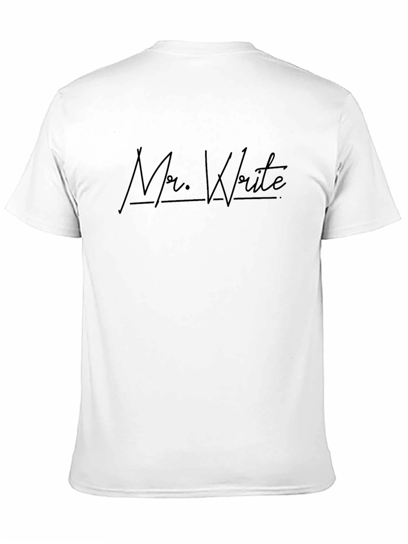 Camiseta Negra Mr. Write para Hombre