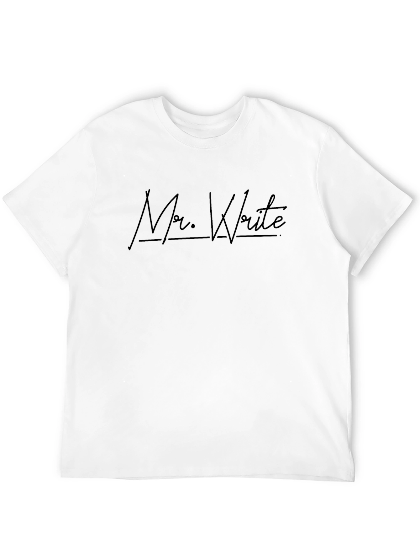 Camiseta Negra Mr. Write para Hombre