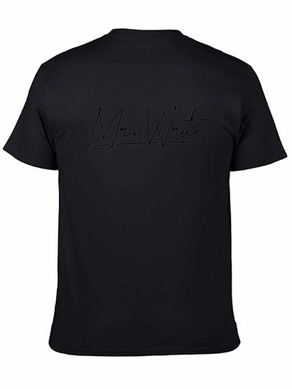 Camiseta Negra Mr. Write para Hombre